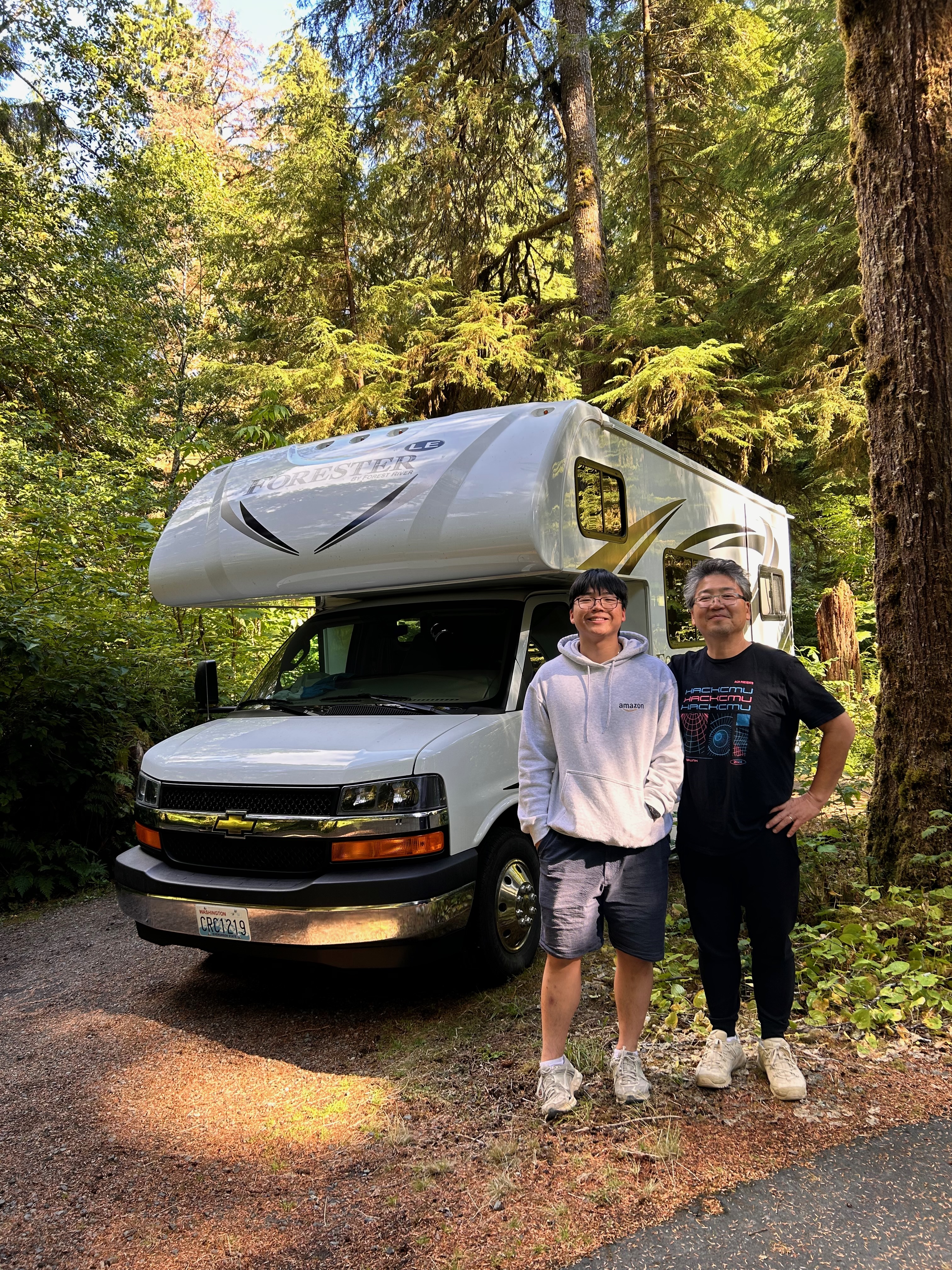 Daniel Cha with family portrait